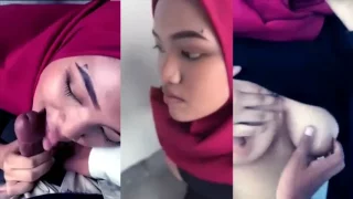 Bokep Indo Ukhti Hijab Merah Crot di Mulut